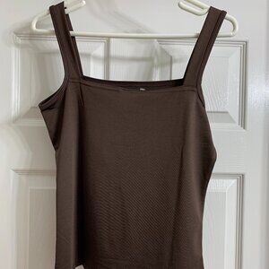 SML Sport Women's Chocolate Brown Sleeveless Shirt, Size S, NWT